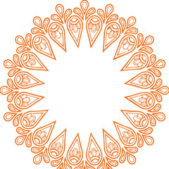 Beautiful flower art and mandala vector design