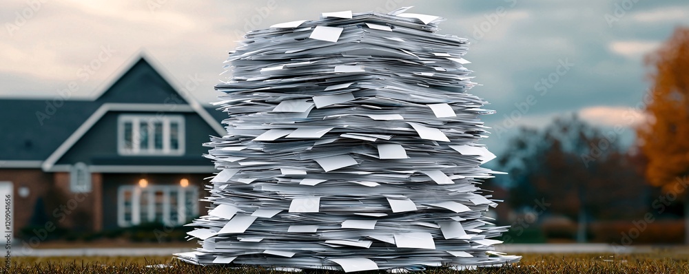 Poster a stack of neatly organized binders and files in an office setting, emphasizing knowledge documentat