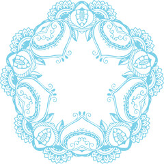 Beautiful flower art and mandala vector design