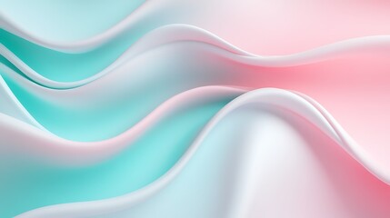 Soft and Flowing Fabric Texture in Pastel Colors of Pink and Blue with Graceful Curves and Ripples