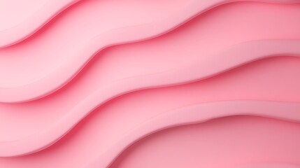 Soft Curved Layers of Pink Abstract Design for Modern Backgrounds and Creative Projects