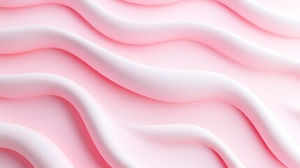 Obraz premium Soft Curved Lines in Gentle Pink Tones Creating Flowing Abstract Background for Modern Design Projects