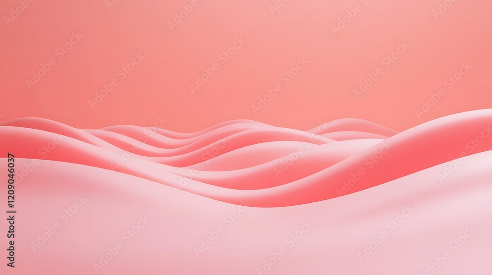 Poster soft pink abstract background with flowing waves and gradients for design projects and digital art a