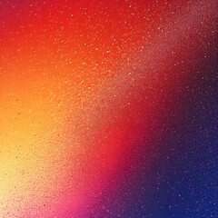 Abstract background with a gradient of blue, yellow and red colors. colored splashes and drops of paint. texture and dynamics. colorful background