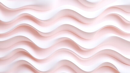 Obraz premium Soft Pink and White Wave Pattern Background Creating a Calm and Serene Atmosphere for Design Projects