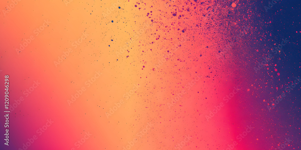 Aufkleber abstract background with a gradient of blue, yellow and purple colors. colored splashes and drops of