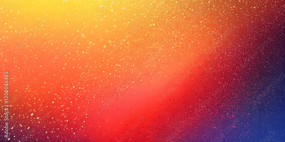Aufkleber abstract background with a gradient of blue, yellow and red colors. colored splashes and drops of pa