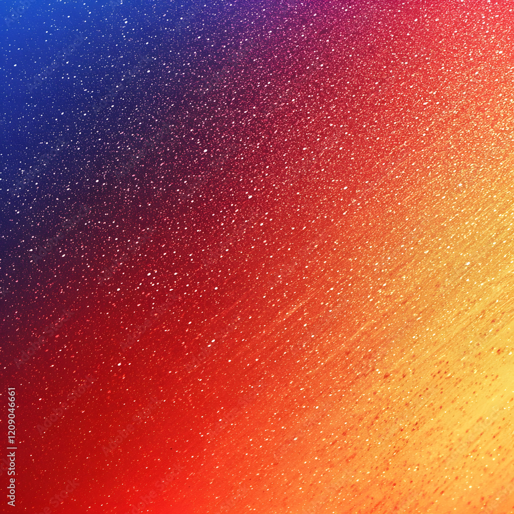 Aufkleber abstract background with a gradient of blue, yellow and red colors. colored splashes and drops of pa