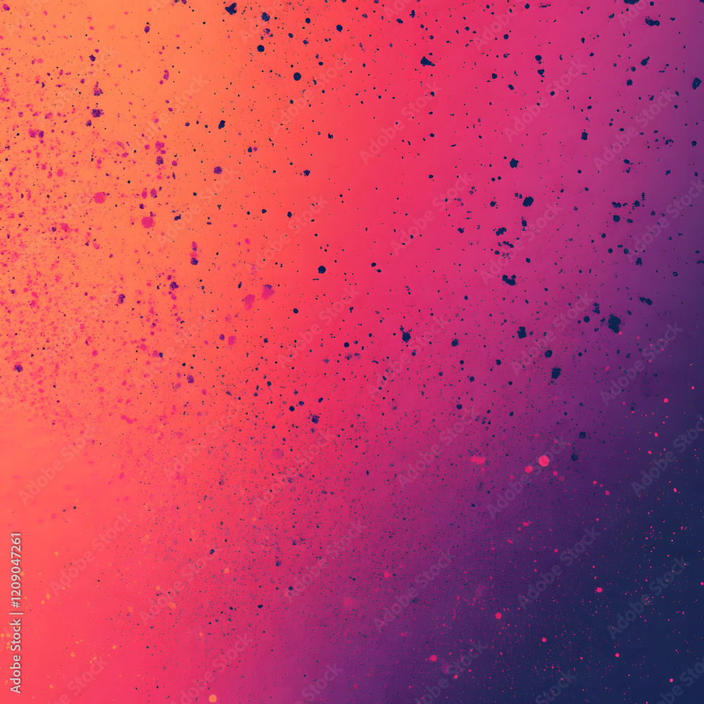 Aufkleber abstract background with a gradient of blue, yellow and purple colors. colored splashes and drops of