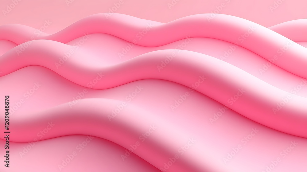 Poster soft pink waves of smooth texture for background and design use in creative projects