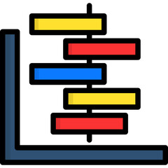 Obraz premium Gantt Chart Icon
