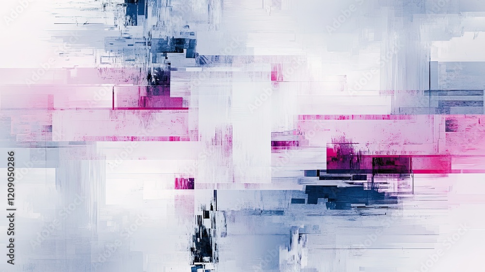 Aufkleber abstract art with vibrant color blocks and texture