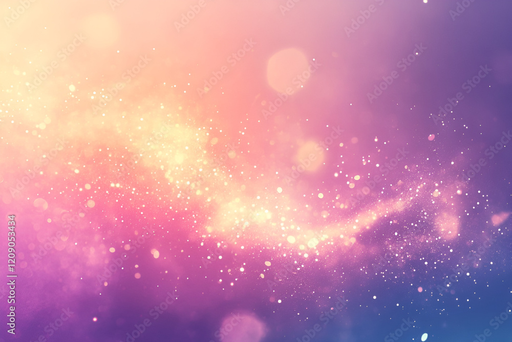 Poster cosmic dreamscape: a ethereal and mesmerizing abstract background featuring a swirling galaxy of shi