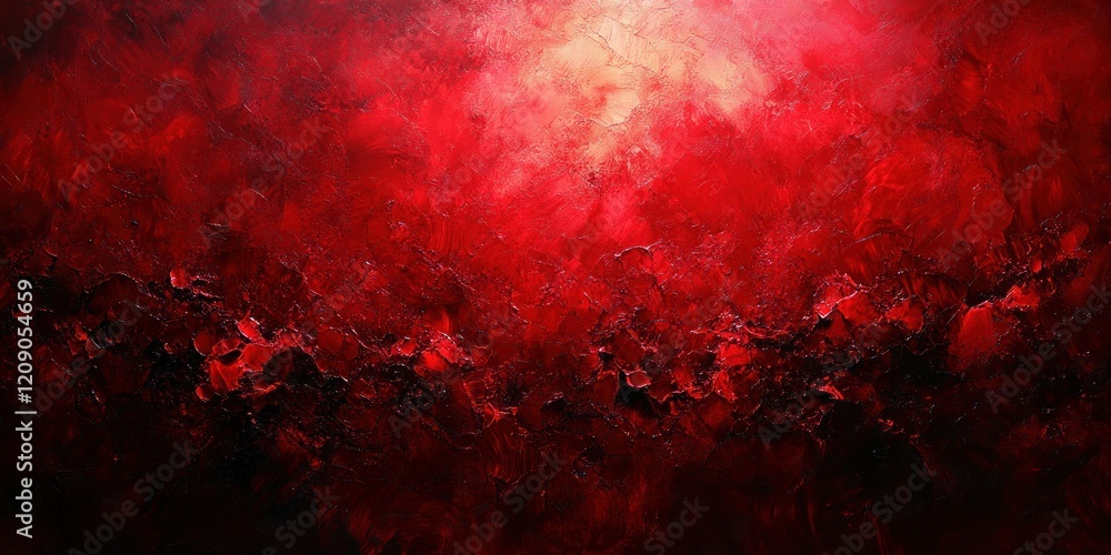 Aufkleber red abstract texture background with vintage grunge pattern and elegant black vignette for christmas