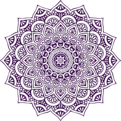 Beautiful flower art and mandala vector design