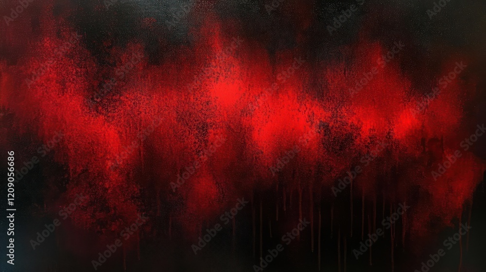 Poster abstract impressionism texture in deep red and black hues with soft lighting and movement