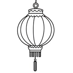 Obraz premium Elegant Asian Lantern Illustration Design