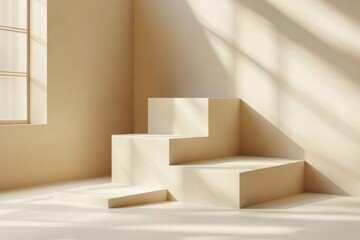 Workflow Automation Process Flowchart with 3D Cubes for Business Management