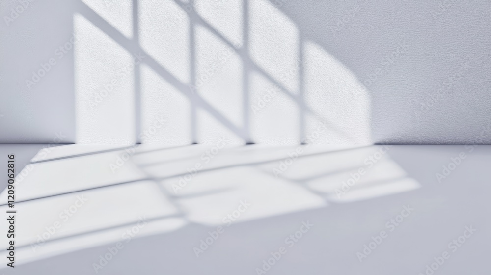 Aufkleber a distinct shadow of a window creates an intriguing pattern on the wall, highlighting the interplay 