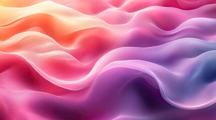 Fototapeta premium Colorful flowing abstract waves, digital art background