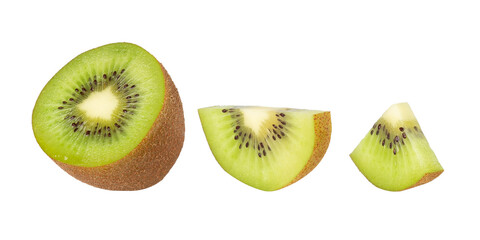 Fototapeta premium Kiwi cutout, full depth of field.