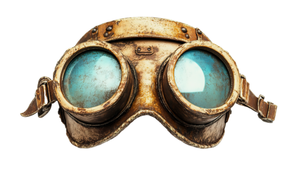 Goggles on transparent or white background