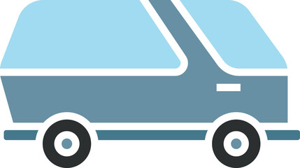 Delivery Van Icon Illustration