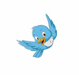 blue bird with a bird