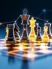 Chess-inspired business strategy competing in the digital landscape
