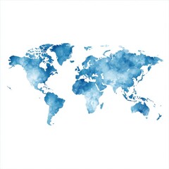 Watercolor World Map: A Global Journey