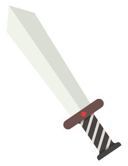 Sword icon vector illustration isolated on white background.