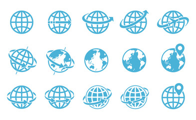 地球　アース　アイコンセット　イラスト