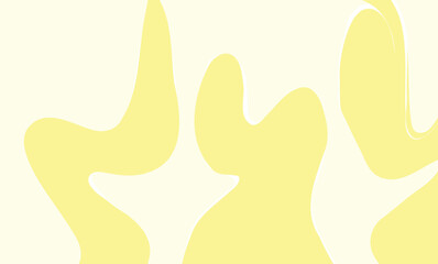 Abstract yellow and white background with dynamic shapes