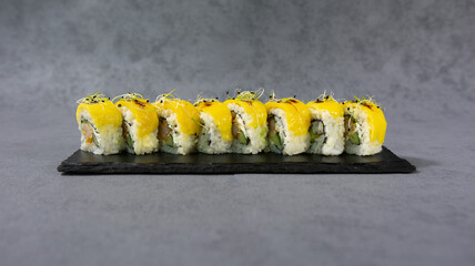 mango sushi, Japanese dish, fish and rice © Vaidile