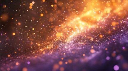 Glittering cosmic dust swirls, abstract background, digital art, website design