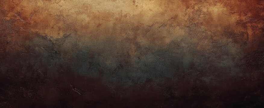 Textured Abstract Background in Deep Earthy Brown Tones with Grunge Watercolor Design and Distressed Vintage Style