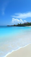 Azure Waters Lap Calm Shores, Tropical Paradise Found