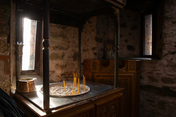 Saint Nicholas Anapafsas Monastery in Meteora, Greece