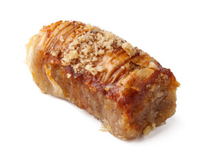 Delicious traditional dessert made with layers of pastry and sweet nut filling