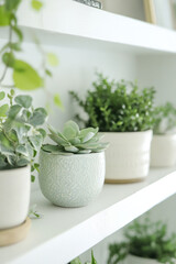 Organized, clutter-free desk space with plants, enhancing mental clarity