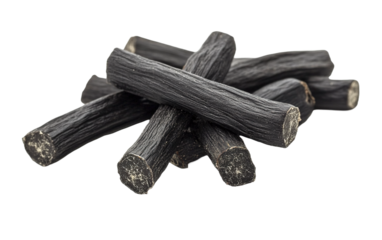 liquorice on transparent or white background
