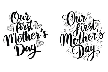 mother's day t shirt design illustration 