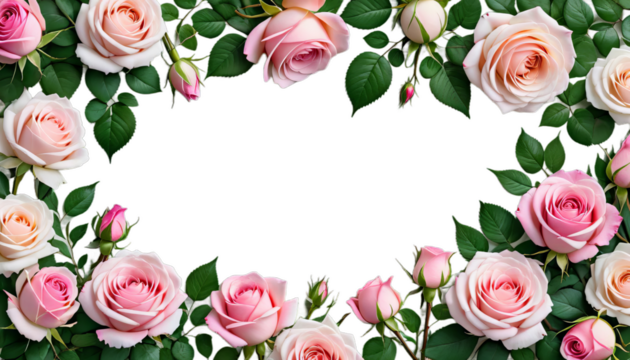 watercolor border green pink roses flowers made dding leaves illustration greeting flower rose leaf wedding gold light pastel summer isolated drawing - Powered by Adobe