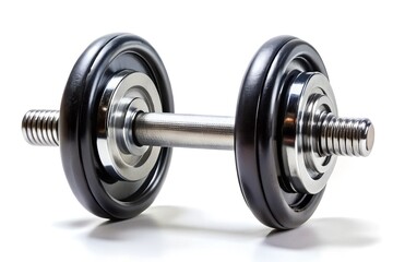 Fototapeta premium Dumbbell on white background