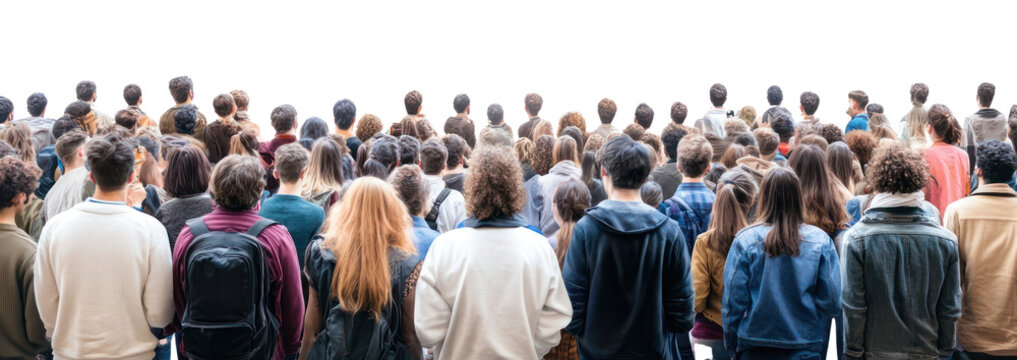 PNG Crowd people bussiness person audience back.