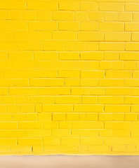 Fototapeta premium yellow wall texture background