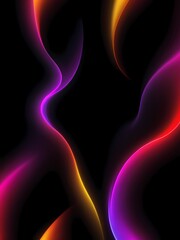 A colorful abstract background with wavy lines.