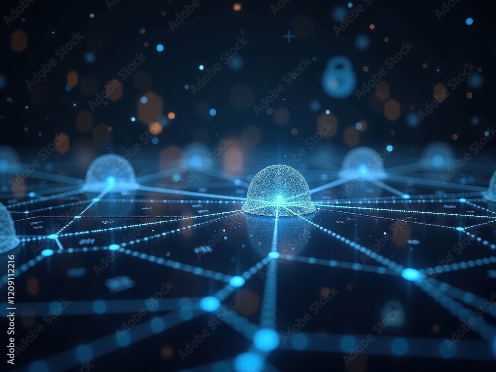 Poster exploration of quantum networks through vibrant visualization techniques and intricate connections a