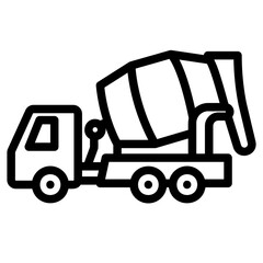 concrete Line Icon