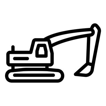 xcavator Line Icon